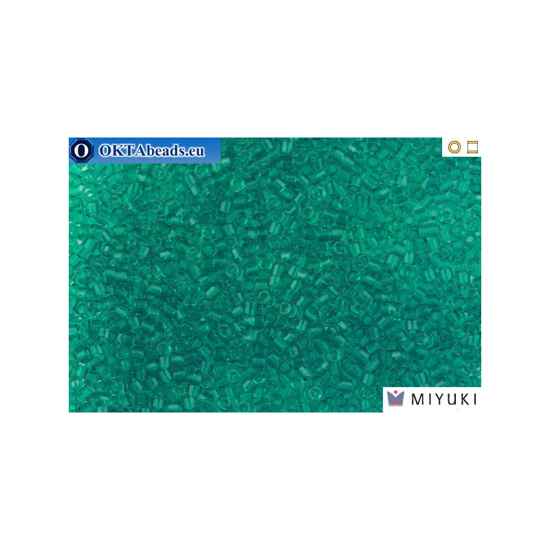 MIYUKI Beads Delica Transparent Caribbean Teal 11/0 (DB1108)