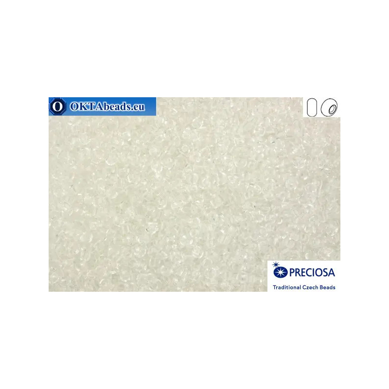 Preciosa czech seed beads 1 quality crystal (00050) 10/0