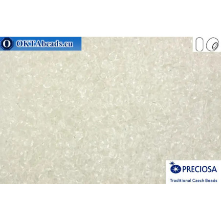 Preciosa czech seed beads 1 quality crystal (00050) 10/0