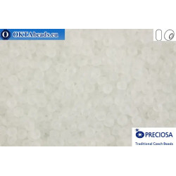 Preciosa czech seed beads 1 quality crystal matte (00050) 10/0