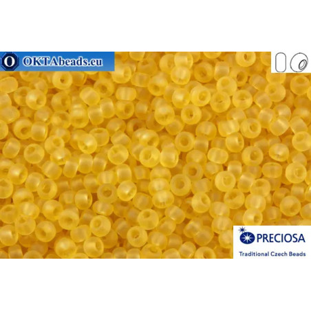 Preciosa czech seed beads 1 quality yellow matte (10020) 10/0