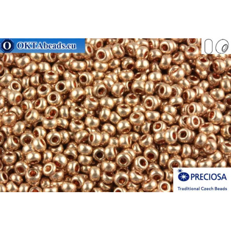 Preciosa czech seed beads 1 quality gold metallic (18112) 10/0