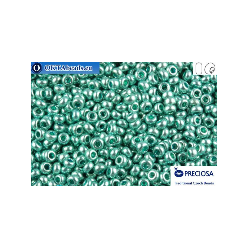 Preciosa czech seed beads 1 quality green metallic (18134) 10/0