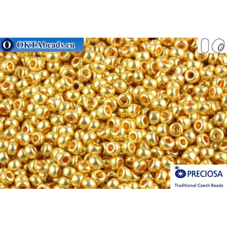 Preciosa czech seed beads 1 quality gold metallic (18383) 10/0
