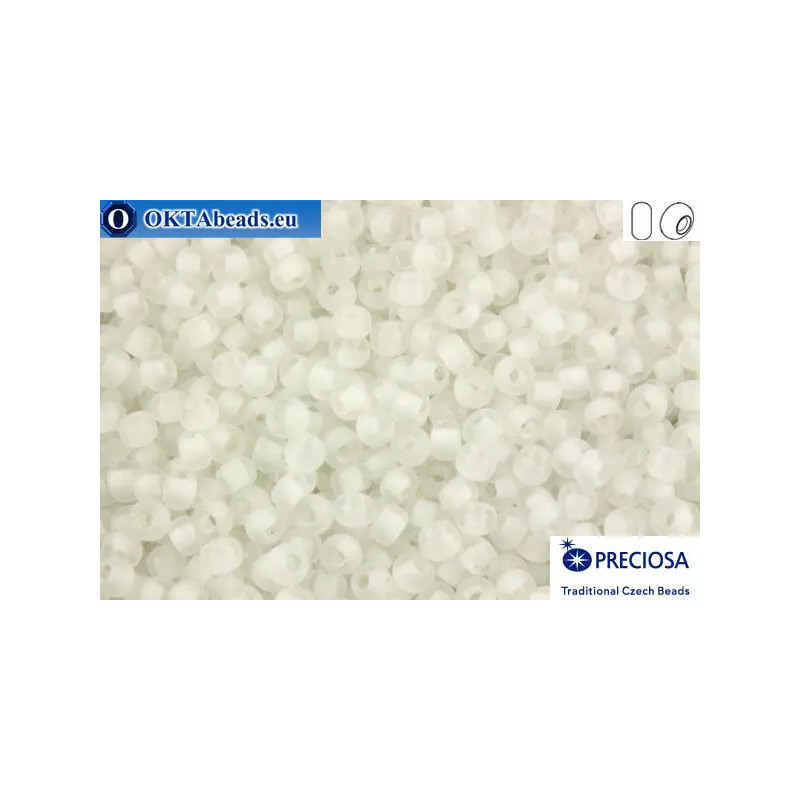 Preciosa czech seed beads 1 quality crystal color line matte (38302) 10/0