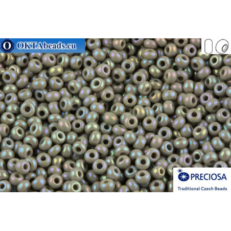 Preciosa czech seed beads 1 quality grey AB (44020) 10/0