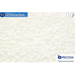 Preciosa czech seed beads 1 quality white luster (46102) 10/0