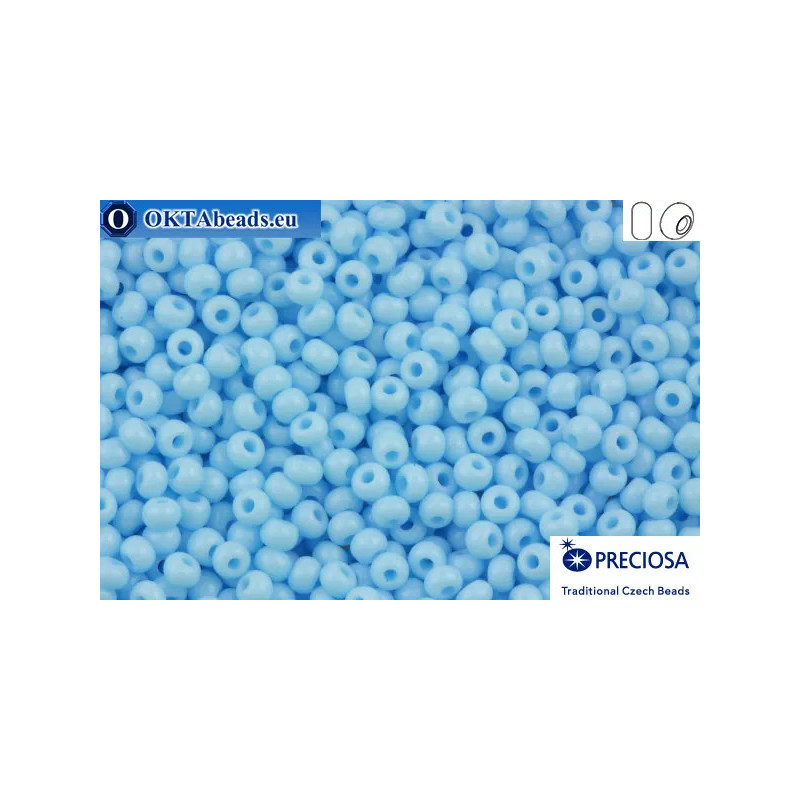 Preciosa czech seed beads 1 quality blue (63000) 10/0