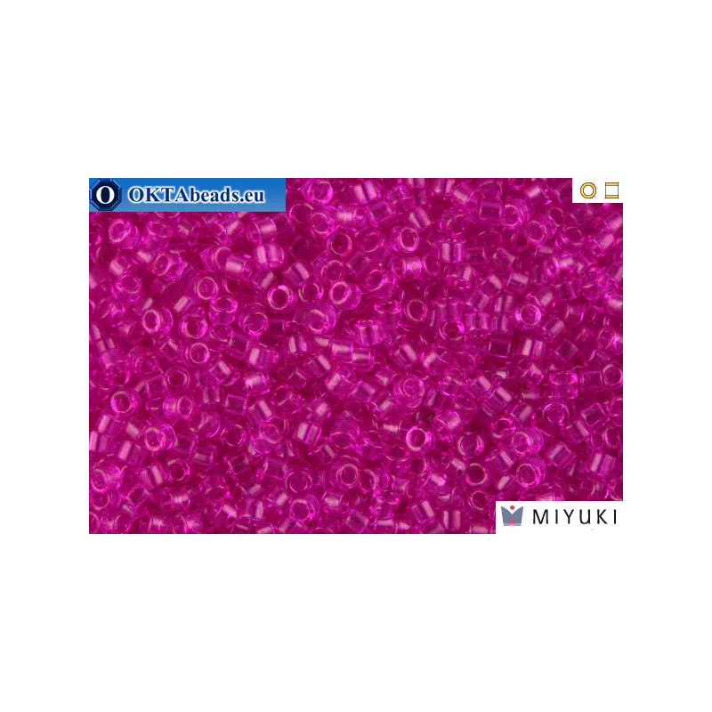 MIYUKI Beads Delica Transparent Fuchsia 11/0 (DB1310)