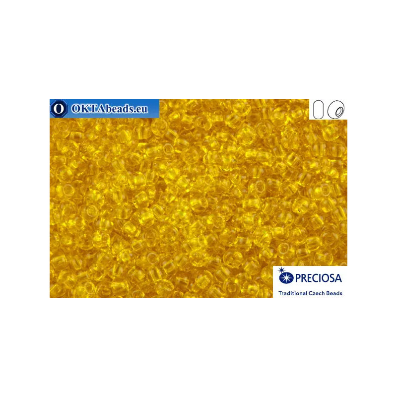Preciosa czech seed beads 1 quality yellow (80010) 10/0