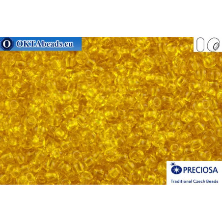 Preciosa czech seed beads 1 quality yellow (80010) 10/0