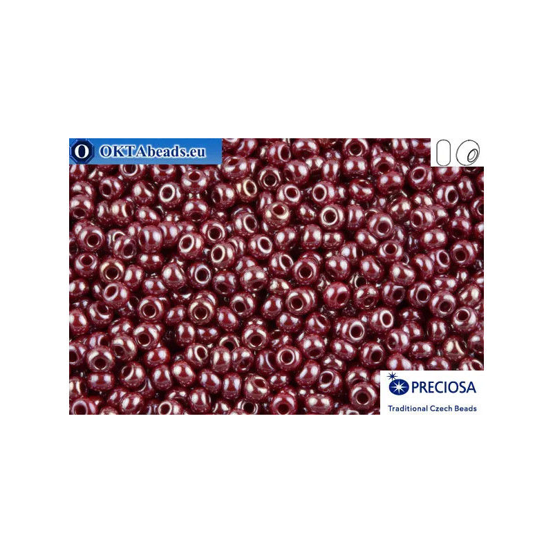 Preciosa czech seed beads 1 quality garnet luster (98210) 10/0