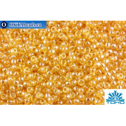 TOHO Beads Round Transparent-Lustered Lt Topaz (103) 11/0