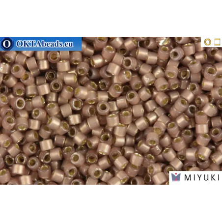 MIYUKI Beads Delica Silver Line Cinnamon Opal 11/0 (DB1460)