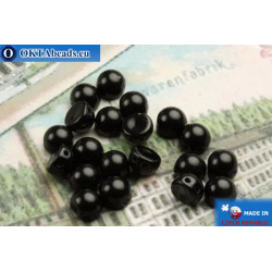 Cabochon Beads black (23980) 6mm