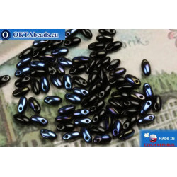 Rizo Beads black blue metallic (BR23980) 2