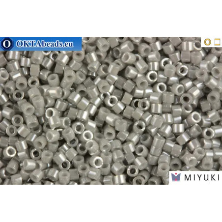 MIYUKI Beads Delica Opaque Light Smoke Ceylon 11/0 (DB1538)