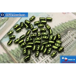 Rulla Beads green metallic (LK23980) 3x5mm