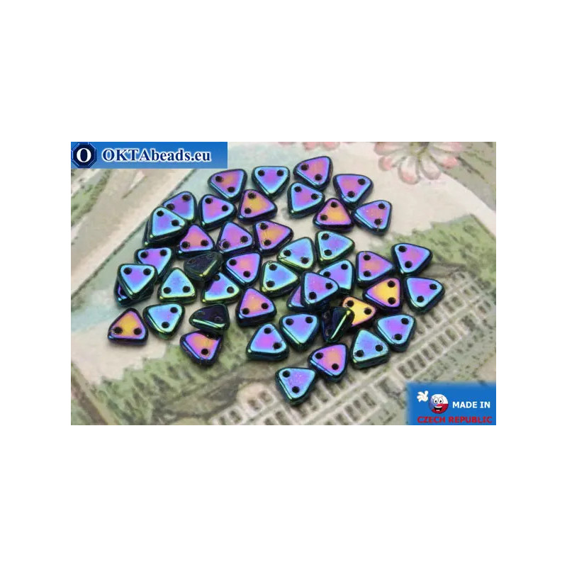 Triangle Beads blue iris (21435JT) 6mm5g