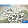 Triangle Beads silver matte (K0170) 6mm5g