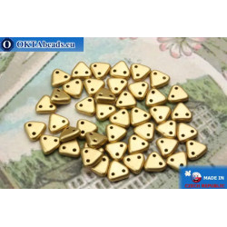 Triangle Beads gold matte (K0171) 6mm5g
