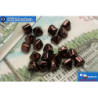Pyramid czech beads bronze (LE23980) 6mm20pc