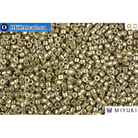 MIYUKI Beads Delica DURACOAT Galvanized Light Smoky Pewter 11/0 (1851)