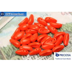 2-hole Preciosa Chilli Beads orange (02010/15695) 4x11mm