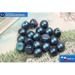 Cabochon Beads blue matte (94105JT) 6mm