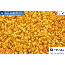 Preciosa czech seed beads 1 quality topaz silver line matte (17050m) 10/0