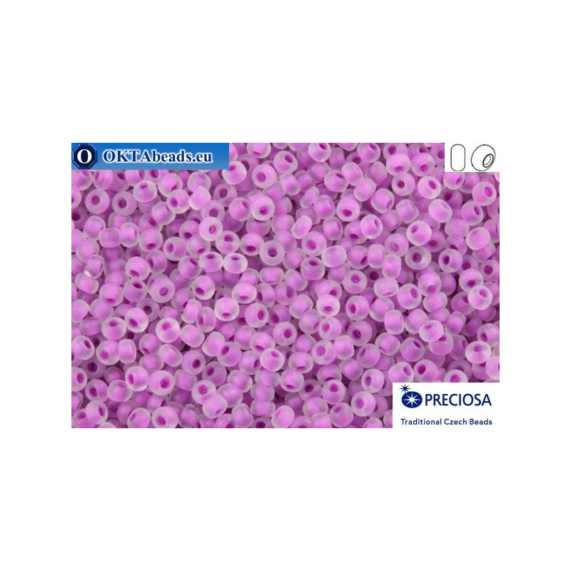 Preciosa czech seed beads 1 quality pink color line matte (38328m) 10/0