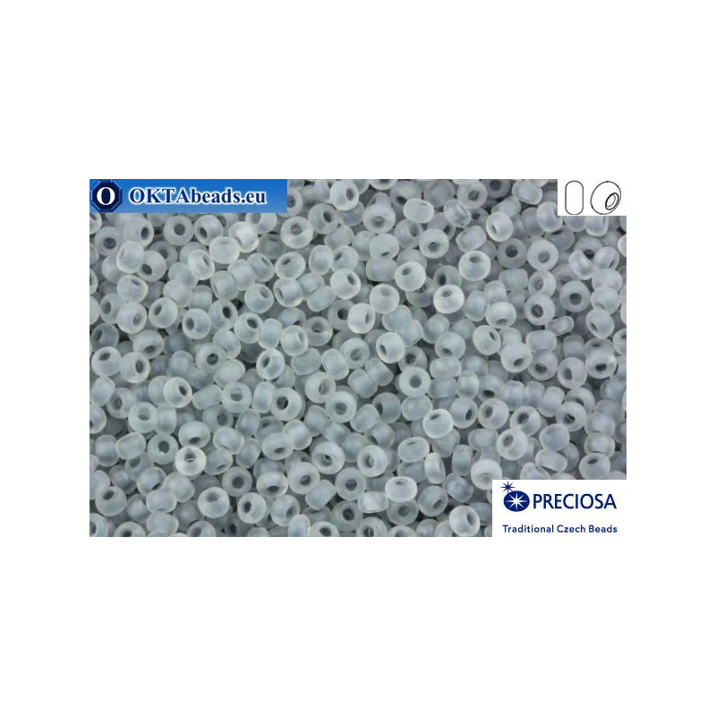 Preciosa czech seed beads 1 quality grey color line matte (38342m) 10/0