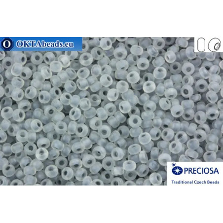 Preciosa czech seed beads 1 quality grey color line matte (38342m) 10/0