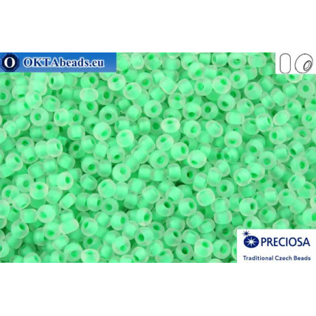 Preciosa czech seed beads 1 quality green color line matte (38356m) 10/0