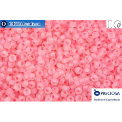 Preciosa czech seed beads 1 quality pink color line matte (38394m) 10/0