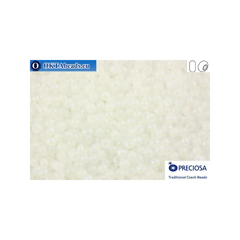 Preciosa czech seed beads 1 quality alabaster AB (57205) 10/0