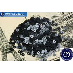 French sequins Langlois-Martin hematite (Sphinx) 3mm