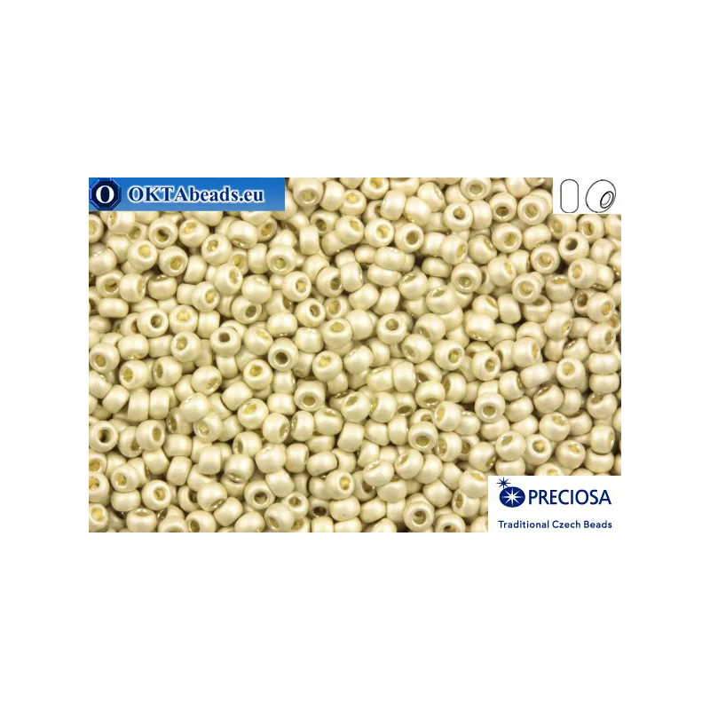 Preciosa czech seed beads 1 quality silver matte (18503m) 10/0
