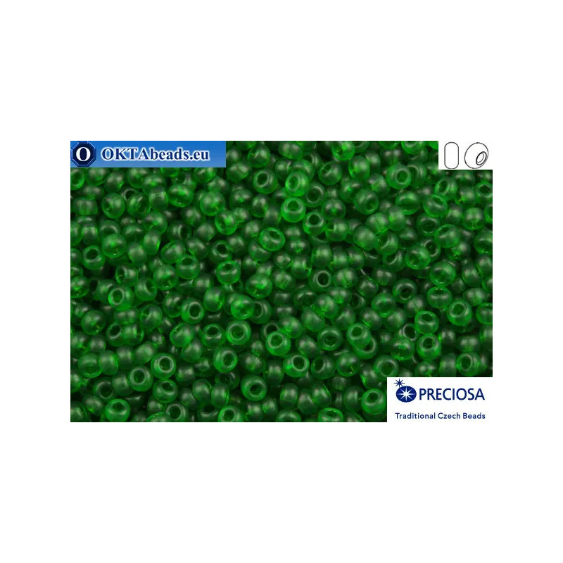 Preciosa czech seed beads 1 quality emerald matte (50120m) 10/0