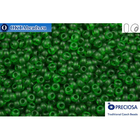 Preciosa czech seed beads 1 quality emerald matte (50120m) 10/0