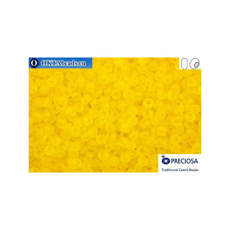 Preciosa czech seed beads 1 quality yellow matte (80010m) 10/0