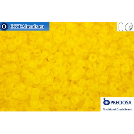 Preciosa czech seed beads 1 quality yellow matte (80010m) 10/0