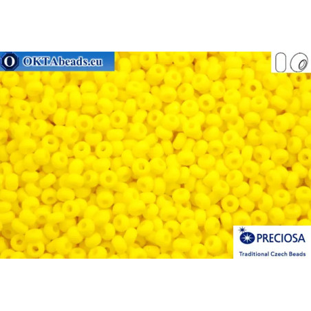 Preciosa czech seed beads 1 quality yellow matte (83110m) 10/0