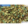 MIYUKI Square Beads Matte Metallic Khaki Iris (2035) 4mm
