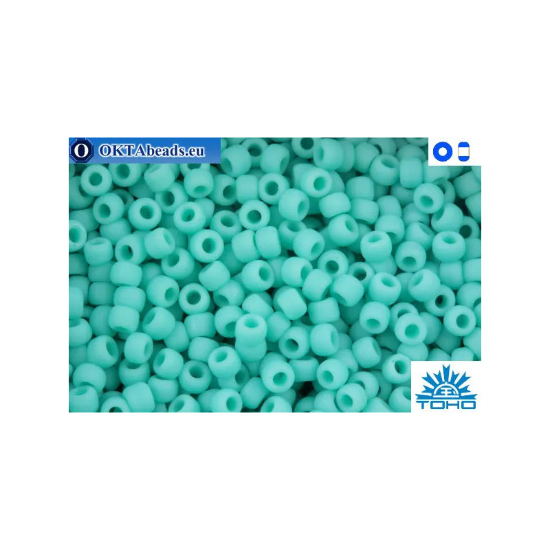 Toho Beads Opaque-Frosted Turquoise (55F) 11/0