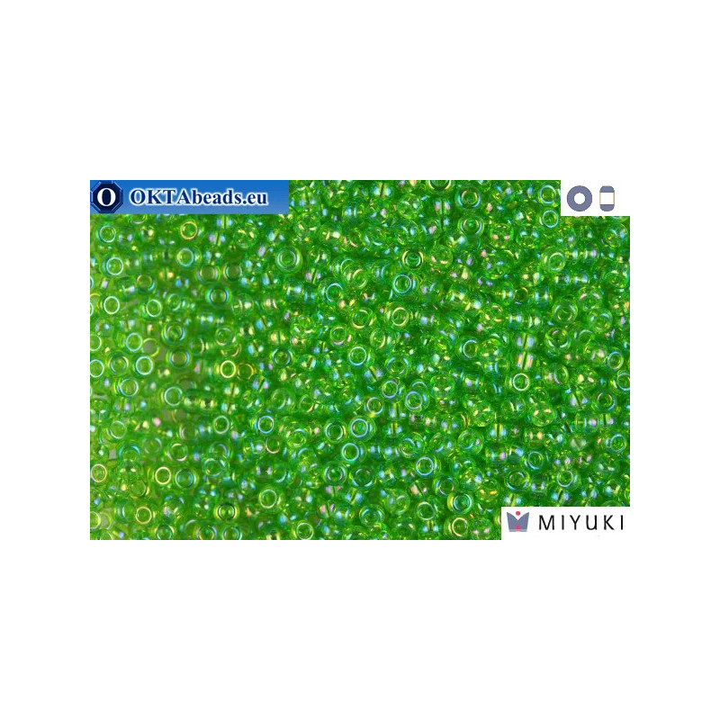 MIYUKI Beads Transparent Light Green AB 11/0 (259)
