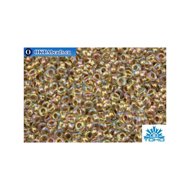 TOHO Beads Demi Round Gold-Lined Rainbow Crystal (994) 11/0
