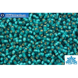 TOHO Beads Round Light Green Aqua Silver Lined Matte (23BDAF) 11/0