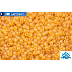 TOHO Beads Round Topaz Transparent Rainbow Matte (162BF) 11/0