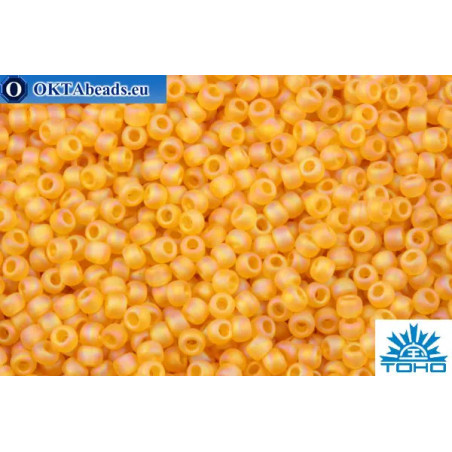 TOHO Beads Round Topaz Transparent Rainbow Matte (162BF) 11/0
